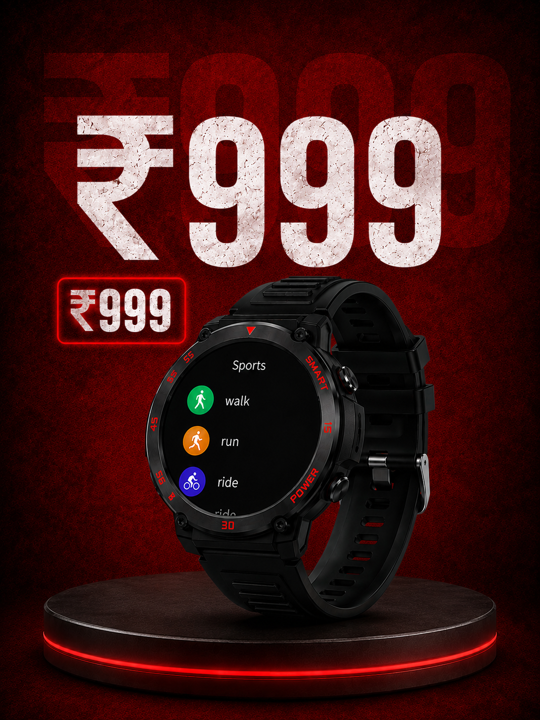 Flash Light smart watch