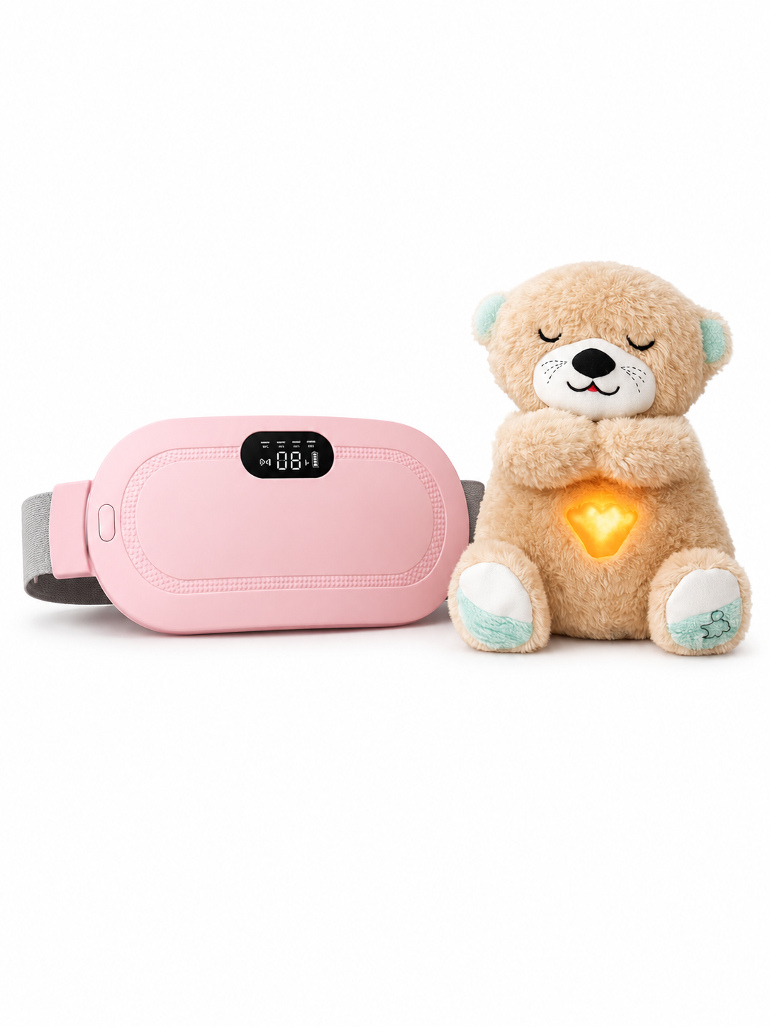 Valentine’s Combo Period Cramp Massager + Breathing Teddy